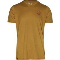 ORTOVOX T-shirt fonctionnel pour homme Badge Merino moutarde | S