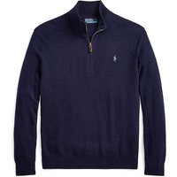 POLO RALPH LAUREN Pull Troyer Coupe Standard bleu marine | S
