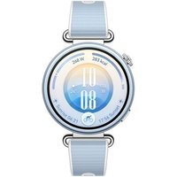 Montre connectée Huawei Watch GT 7 41 mm Bluetooth acier inoxydable avec bracelet en fluoroélastomère Bleu et Blanc