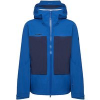 MAMMUT Veste de ski de randonnée pour homme Skintrack HS 3L Hoodie bleu | M