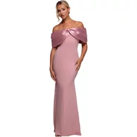 Robe longue femme Goddiva Bardot