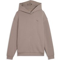 PUMA Sweat à capuche Cloudspun pour femme marron clair | XS