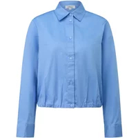 Blouse coupe décontractée en satin de coton avec fronces et col chemise femme s.Oliver