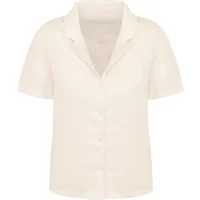 Chemise en lin à col bowling femme Spasso