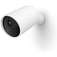 Caméra de surveillance connectée sans fil avec batterie Philips Hue Secure 2K intérieure - extérieure Blanc