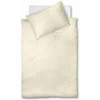 FLEURESSE Linge de lit en damas Opal 70x90cm / 140x200cm (Crème) crème