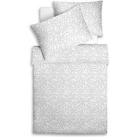FLEURESSE Linge de lit en damas Opal 70x90cm / 140x200cm blanc