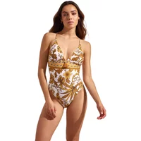 Maillot de bain 1 pièce triangle préformé femme Selmark Acanthus