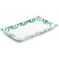 GMUNDNER KERAMIK Plat rectangulaire Vert Flammé 36x15cm vert