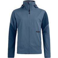 ORTOVOX Veste softshell de randonnée pour femme Ortler Plus Windstopper Hoodie bleu | XS