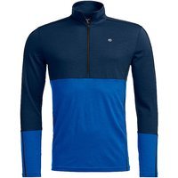ORTOVOX Sous-pull zippé 185 ROCK'N'WOOL pour homme bleu | S