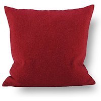 STEINER 1888 Coussin en laine Alina 40x40cm airelle (rempli) rouge foncé