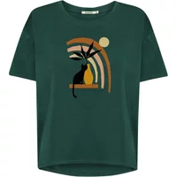 T-shirt femme Greenbomb Cat Vase Feel