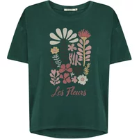 T-shirt femme Greenbomb Les Fleurs Feel