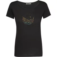 T-shirt femme Greenbomb Nature Mountain Stars Loves