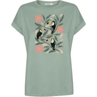 T-shirt femme Greenbomb Tucan Flower Loony