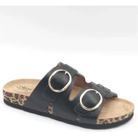 Mules aspect cuir avec détail bijou femme s.Oliver