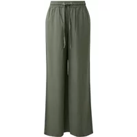 Pantalon en lin mélangé avec taille élastique et Wide Leg femme QS