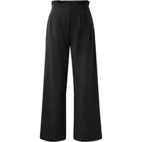 Pantalon Paperbag avec taille élastiquée et plis femme QS