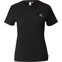 T-shirt en coton avec col rond et petite broderie femme QS