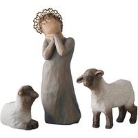WILLOW TREE Figurine - Petite bergère 13,5cm 26442 blanc