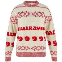 FJÄLLRÄVEN Pull en maille unisexe Jacquard Wool beige | S
