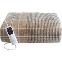 Couverture chauffante Dreamland Indulgent Days XL 180x140cm Tartan Beige