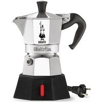 BIALETTI Espresso électrique MOKA 2 tasses Alu / Noir argent