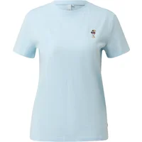 T-shirt en coton avec petite broderie femme QS