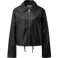 Veste décontractée aspect cuir avec ourlet ajustable femme QS