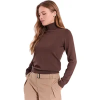 Pull col roulé coupe ajustée femme Norr Lena