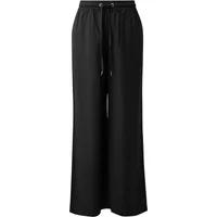 Pantalon en lin mélangé avec taille élastique et Wide Leg femme QS