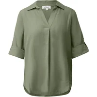 Blouse en lin mélangé avec manches 3/4 et turn-up femme s.Oliver