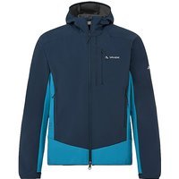 VAUDE Veste de randonnée softshell à capuche Larice pour homme bleu marine | M