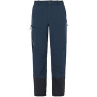 VAUDE Pantalon de randonnée softshell hybride Larice V pour homme bleu marine | 48