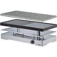 SPRING RACLETTE8 CLASSIC DUO - Raclette avec plaque de grill en aluminium + pierre à griller en granit argent