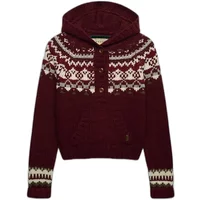 Sweatshirt à capuche femme Superdry Fairisle