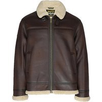 SUPERDRY Veste Homme Simili Cuir marron | S