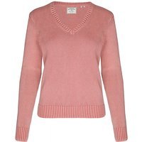 SUPERDRY Pull col V délavé femme corail | XS