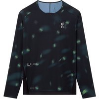 ON T-shirt de course pour hommes Performance Long-T Lumos noir | S