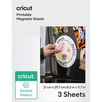 3 feuilles magnétiques imprimables Cricut A4 21 x 29,7 cm Blanc