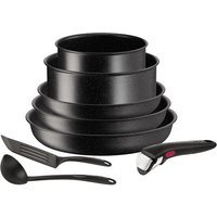 Batterie de cuisine Tefal Ingenio Darkstone 8 pièces L3997812 Noir