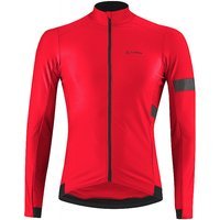 LÖFFLER Maillot de cyclisme d'hiver Capitano pour hommes rouge | 48