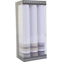 STUCO Mouchoirs Enzo, lot de 3 blanc