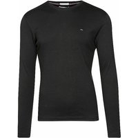 TOMMY JEANS T-shirt à manches longues coupe slim noir | S