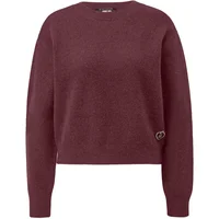 Pull basique légèrement chiné à col rond femme QS
