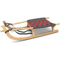 KATHREIN Luge de randonnée à deux places avec siège à sangle (pour 1 à 2 personnes) gris