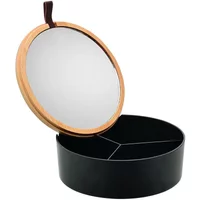 Boîte de rangement et d'organisation en bamboo avec miroir Estia Home Art Essentials