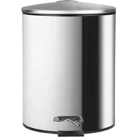 Poubelle de salle de bain acier inoxydable Homely Classique
