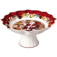 VILLEROY & BOCH Toy's Fantasy Schale auf Fuß, Santa liest Wunschzettel 24x24x12cm multicolore